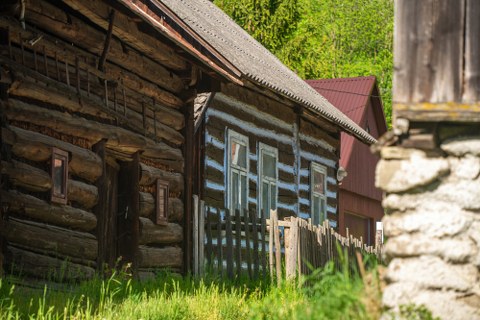 Zespół zabudowy drewnianej z XIX wieku w osiedlu Gołdyny